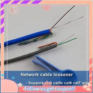 Herramienta de torsión de Cable de red mejorada, alisador de cables para cables CAT5/CAT5E/CAT6/CAT7, herramientas separadoras de pares, 9 Uds.