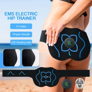 Entrenador de cadera EMS eléctrico, Estimulador muscular de glúteos con Control remoto, 10 modos, 39 entrenamiento, Fitness, masajeador adelgazante