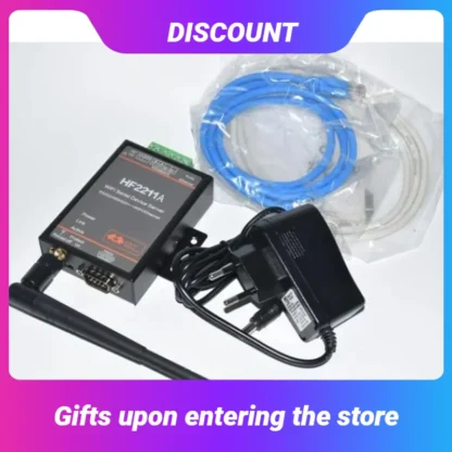 HF2211 Módulo convertidor serie a WiFi RS232/RS485/RS422 a WiFi/Ethernet para transmisión de datos de automatización Industrial HF2211A