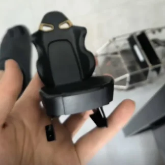 Asiento de conductor de plástico compatible con Capo jkmax Wrangler Crawler RC Car escala 1/8