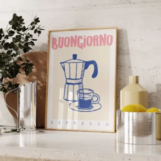 Impresiones artísticas de pared de café expreso moderno, pintura en lienzo elegante Retro Vintage, imagen de póster para decoración del hogar, cocina y oficina