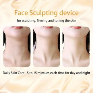 Dispositivo de belleza facial para el cuello bien hecho, masajeador Facial para el cuidado de la piel, masajeador Facial portátil 3 en 1 para el cuidado de la piel, vibración, térmica