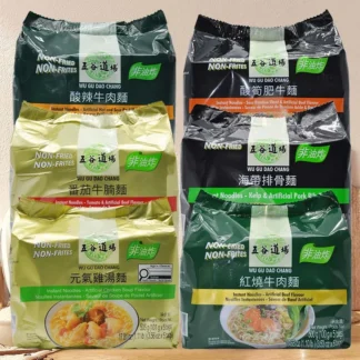 Fideos Wugudaochang 17,65/17,83/18,89/20,83 oz (500/505/535/590 g)*6 paquetes