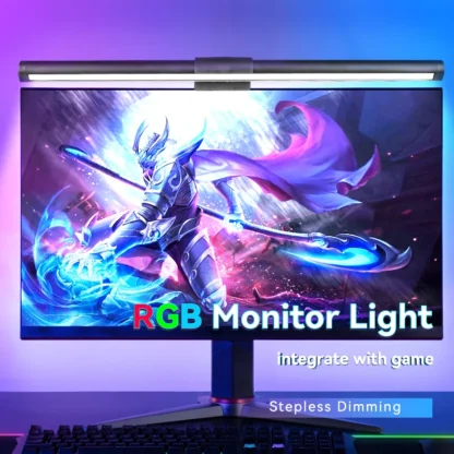 Barra de luces RGB para Monitor, lámparas de ordenador, atenuación continua, luz colgante para pantalla, USB, luz de retroiluminación, barra de pantalla de lectura