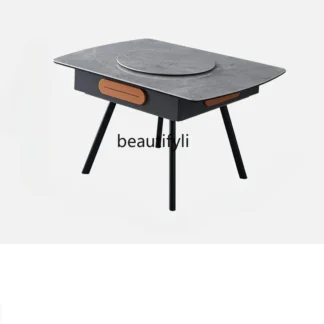 Mesa de Mahjong de madera maciza de lujo, ligera, completamente automática, nuevo estilo, máquina de Mahjong, mesa de comedor, inteligencia integrada para el hogar de doble uso