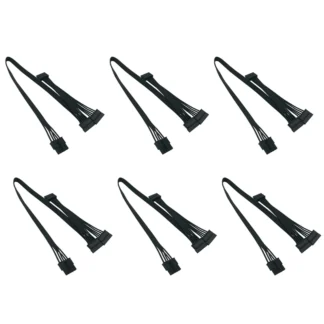 2025 New-6X Cable de alimentación HDD de disco duro SATA de 5 pines a 3 solo para Cooler Master V550 V650 V750 V850 V1000 fuente de alimentación Modular