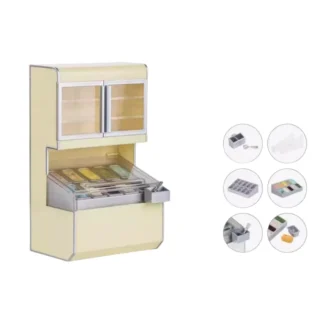 Modelo de casa de muñecas 1:6, muebles, accesorios, tienda de postres, gabinete de helados, congelador Bjd Ob11, soldado Blyth Lol, decoración en miniatura