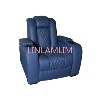 Limlamlim-sillón reclinable eléctrico, sillón de masaje reclinable de doble potencia, sofá para sala de estar y teatro, sofá multifuncional de cuero genuino