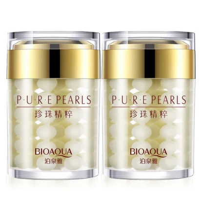 2 uds BIOAQUA crema Facial de perlas puras hidratante reafirmante de la piel crema Facial hidratante belleza salud cuidado de la piel