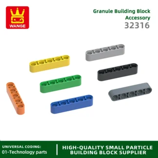 20 unids/lote brazo de elevación técnico 1x5 bloque grueso accesorios de Color Moc compatibles con piezas de montaje de juguete para niños de ladrillo 32316