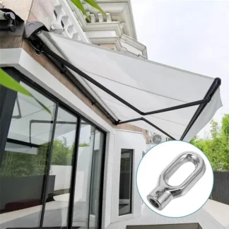 Accesorios para toldo telescópico para exteriores, ganchos de anillo para toldo con anillo para cabeza 1:7