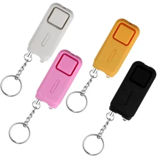 LLavero de alarma de seguridad Personal con luces LED, dispositivo electrónico de autodefensa, 130 DB, para mujeres, niñas y niños