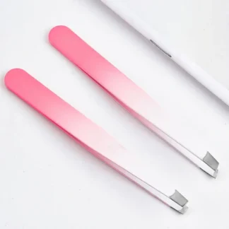 Alicates para cejas coloridos, depilación de acero inoxidable, punta oblicua para la boca, depilación facial, pinzas multiusos para cejas, maquillaje