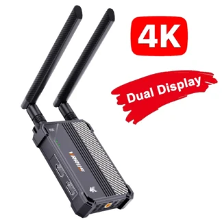 Extensor HDMI inalámbrico 4K con pantalla HDMI Dual, transmisor/receptor de vídeo, pantalla compartida para cámara, PC a TV, Monitor, proyector, 350m