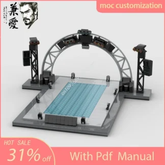 MOC Speed Champions-plataforma de exhibición de vehículos, supercoche de bloques de construcción, técnica creativa, garaje de carreras, juguetes de ladrillos, regalo para niños