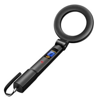 Detector de Metales de mano plegable, probador de metales de escaneo 360, retroiluminación plegable, pantalla LED, alertas de sonido y vibración alta