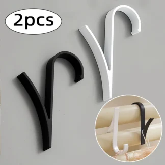 Soporte para toallas de ducha de baño, ganchos para riel de radiador calefactable, estantes de almacenamiento, ganchos para colgar ropa y bufanda