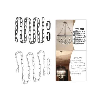 Cadenas para accesorios de iluminación, cadenas para colgar, cadenas para lámparas de araña, cadena alta para colgar en el techo,