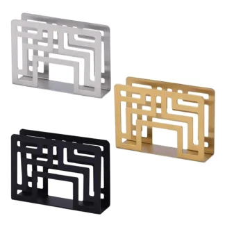 Servilletero de acero inoxidable para mesa de picnic, encimeras, mesa de comedor