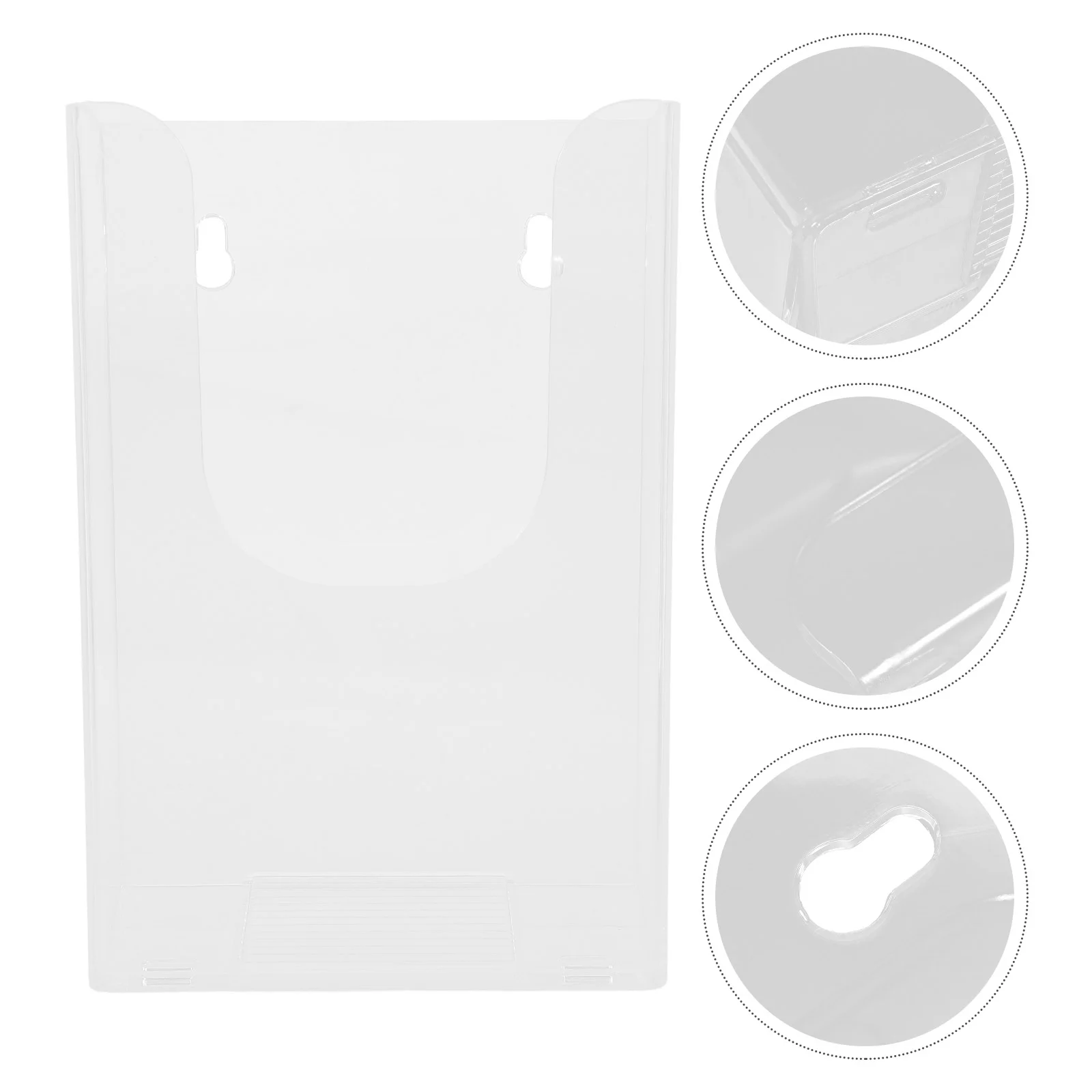 Caja de almacenamiento para folletos, soporte de acrílico para revistas y folletos, soporte de exhibición, 2 uds.