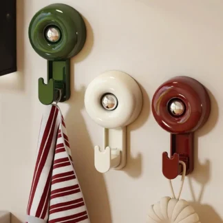 Ganchos de ventosa sin perforaciones, soporte de almacenamiento reutilizable montado en la pared para abrigo, toalla, ahorro de espacio, gancho Universal de soporte de carga fuerte