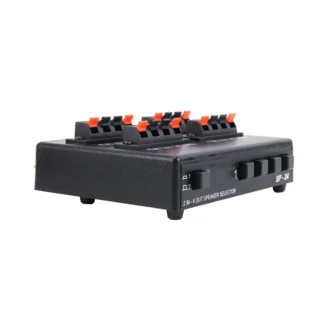 SP-24 Mini 2-EN-4-OUT Selector de Audio estéreo amplificador conmutador caja altavoz SplitterN01R