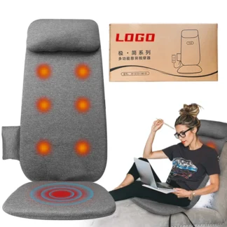 Precio de fábrica, asiento de espuma viscoelástica, cojín de masaje, calefacción eléctrica infrarroja, amasado de cintura, silla de masaje de cuerpo completo