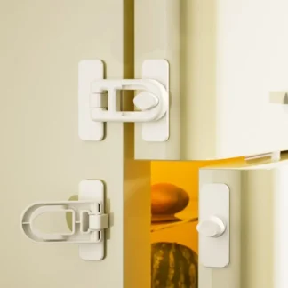 Cerradura de seguridad de plástico duradero para bebés, protección de seguridad multifunción para niños, pestillo de puerta de refrigerador, cerradura útil para cajón de gabinete