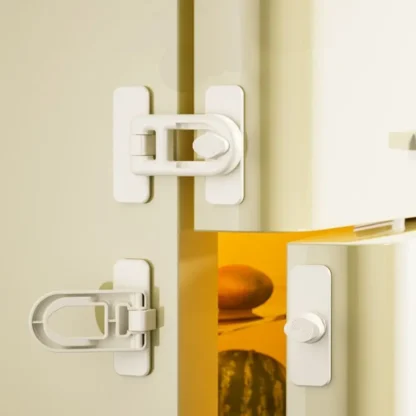 Cerradura de seguridad de plástico duradero para bebés, protección de seguridad multifunción para niños, pestillo de puerta de refrigerador, cerradura útil para cajón de gabinete