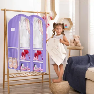 Bolsas de ropa de baile para bailarines, bolsas de ropa de 40 "para trajes de baile con 3 bolsillos, bolsa de ropa para uniforme de animación