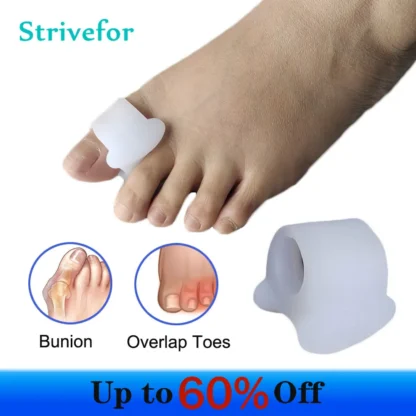 2 piezas Ortesis para el dedo gordo del pie, correctos superpuestos y restauran los dedos de los pies hasta la forma Original, suministros de rehabilitación del pie, D0038-39