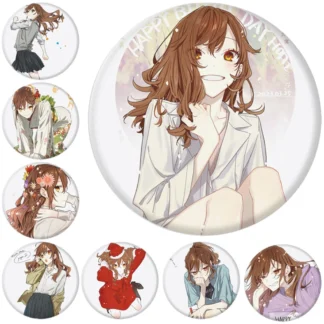 Anime Hori san a Miyamura kun horimiya Hori Kyōko Miyamura Izumi Cosplay insignia para disfraz Pin SPTE broche de hojalata Accesorios