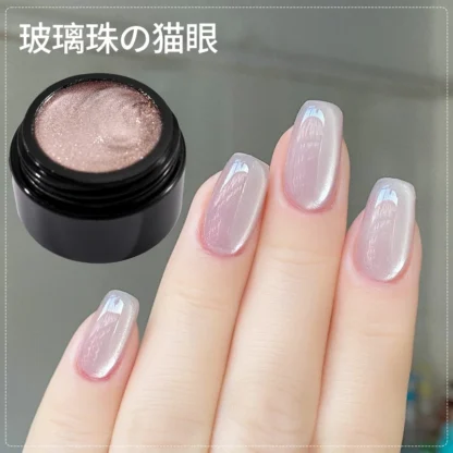 1 botella de esmalte de Gel de ojo de gato con luz de agua, piedras preciosas de cristal semipermanentes, esmalte de Gel magnético DIY de cristal holográfico