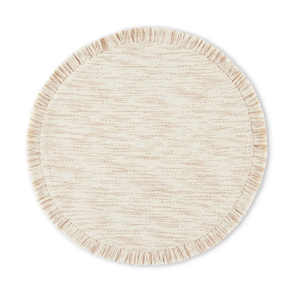 Better Homes & Garden Mantel Individual de tela Lilli, natural, 17 redondos, 1 pieza