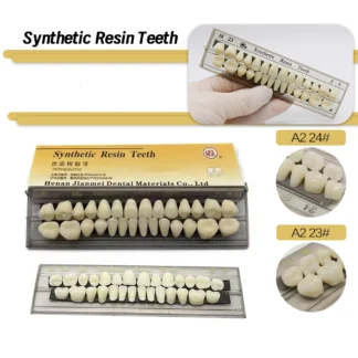 28 unids/set de dientes de resina sintética Dental, Color compuesto, alta resistencia al desgaste, dientes de resina JIANMEI, modelo educativo Dental