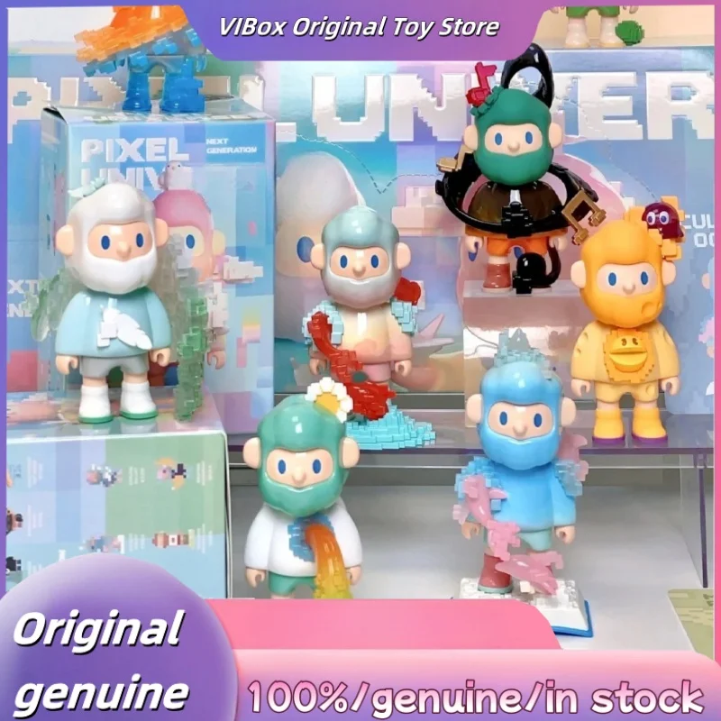 Caja ciega auténtica de la serie Bob V10 Times Pixel Universe, adorno de coche de juego moderno, modelo de juguete, regalo de cumpleaños, caja misteriosa