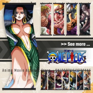 Póster impreso en lienzo de una pieza, decoración del hogar de Anime, pintura colgante de Boa Hancock, obra de arte de pared, rollos de imagen para sala de estar