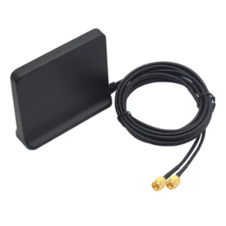 Signal Boost 5G 4G LTE 3G GSM Mimo aérea de alta ganancia 12Dbi 600-6000Mhz antena externa Omni WiFi (negro con adaptador Ts9) YDH