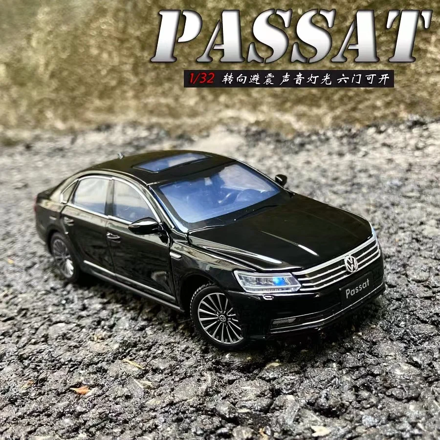 Volkswagens Passat-Coche de aleación fundido a presión, vehículo de juguete, colección de modelos de Metal, alta simulación, regalo, 1:32