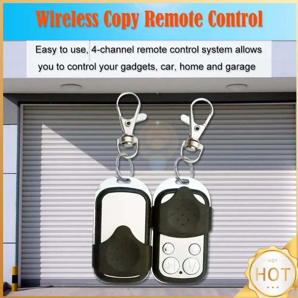 Copia de 433MHz, Control remoto, clon de Metal, código de aprendizaje, duplicador de Control remoto de 4 botones, clonación de llave de coche