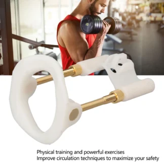 Herramienta para camilla de soporte para hombre, dispositivo de entrenamiento de fuerza desmontable fácil de ajustar el tamaño, extensor de tamaño masculino de oro blanco, camilla de tamaño para hombre