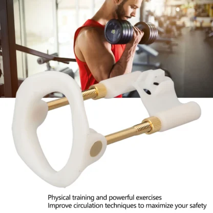 Herramienta para camilla de soporte para hombre, dispositivo de entrenamiento de fuerza desmontable fácil de ajustar el tamaño, extensor de tamaño masculino de oro blanco, camilla de tamaño para hombre