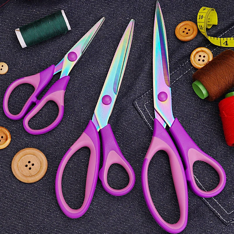 Tijeras de hilo de coser talladas de acero inoxidable Vintage, herramientas de costura para el hogar, tijeras de agarre cómodas y afiladas duraderas multiusos