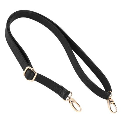 AB53 Bolso de cuero de repuesto DIY, correa para el hombro, asa, cuerpo ajustable, 140x2cm, negro