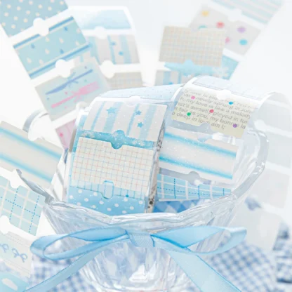1 uds/1 lote de cintas adhesivas decorativas, etiquetas adhesivas de crema, diario basura, papel DIY, pegatinas de álbum de recortes de enmascaramiento japonés