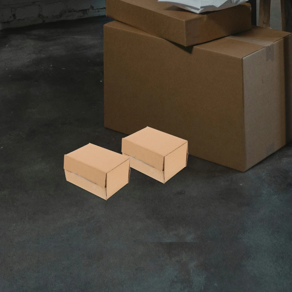 Cajas corrugadas para embalaje de envío, cajas de envío corrugadas seguras y móviles, contenedores de correo pequeños reutilizables, 10 Uds.