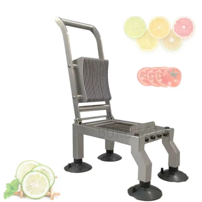 Rebanador Manual multifunción, rebanador a presión de la mano, acero inoxidable grueso, cortador de alimentos cocidos y verduras, procesador de alimentos