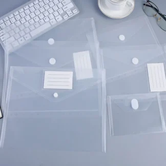 Carpeta de archivos a prueba de agua, organizador de relleno transparente, bolsa de plástico para escuela y oficina, alta calidad, A4, A5, A7, A8