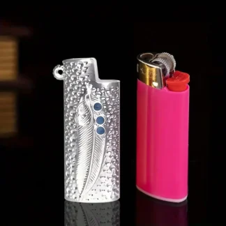 Funda de metal para encendedor J5, funda protectora para encendedor, regalo de cumpleaños, regalo de Navidad, 1 unidad