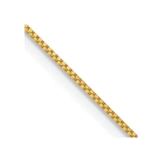 Caja de 14K de 14 pulgadas y 7 mm con cadena de cierre de anillo de resorte